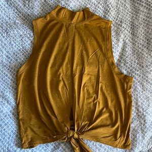Lululemon tie tank size 6, mustard
